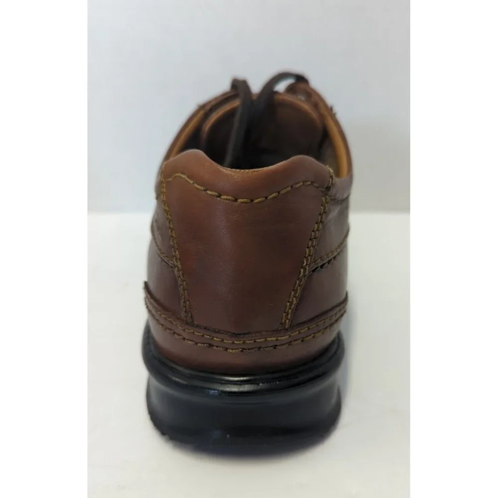 CLARKS Colson Over Brown Leather Oxfords Men's 10.5 Casual Shoes Great Condition